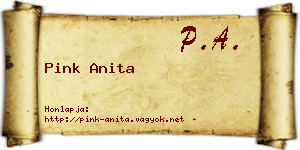 Pink Anita névjegykártya